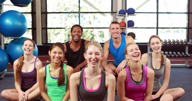 Diverse Group Enjoying Fitness Class with Smiling Yogi Enthusiasm - Download Free Stock Images Pikwizard.com