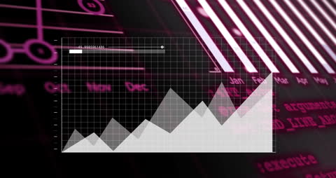 Digital Financial Data Analysis with Futuristic Overlay