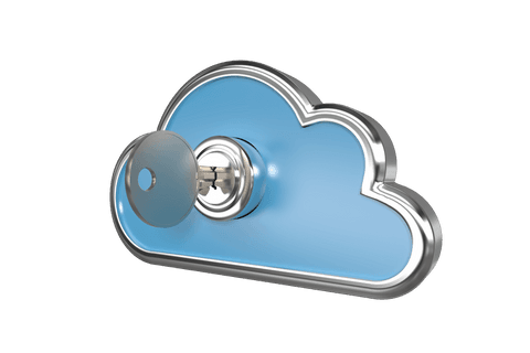 cloud computing with security key isolated on transparent background - Download Free Stock Videos Pikwizard.com