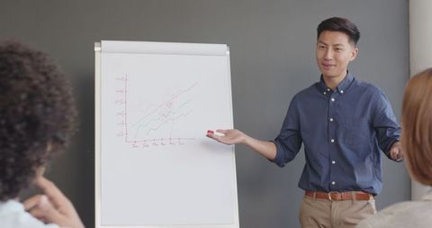 Businessman Presenting Sales Growth Strategy in Office Meeting - Download Free Stock Images Pikwizard.com