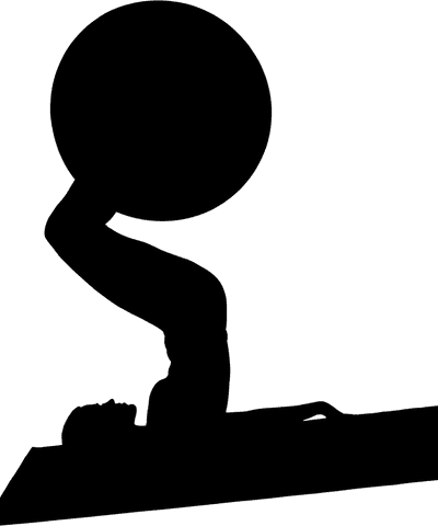 transparent silhouette of woman balancing fitness ball - Download Free Stock Videos Pikwizard.com
