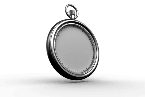 floating stopwatch dial on transparent background for design mockups - Download Free Stock Videos Pikwizard.com