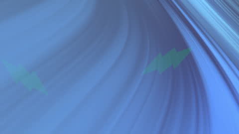 Dynamic Waves and Thunderbolts Energy Concept Animation