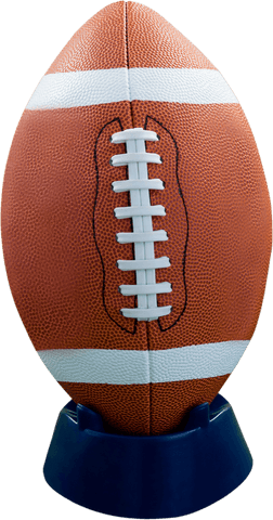 Transparent American Football on Stand Ready for Play - Download Free Stock Videos Pikwizard.com
