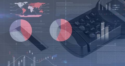 Global Financial Data With Payment Terminal Interface - Download Free Stock Images Pikwizard.com