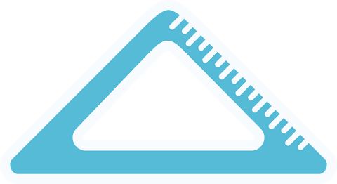 Blue Transparent Triangle Ruler Icon for Design Tools - Download Free Stock Videos Pikwizard.com