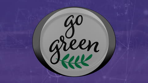 Go Green Concept with Digital Elements and Eco Themed Design