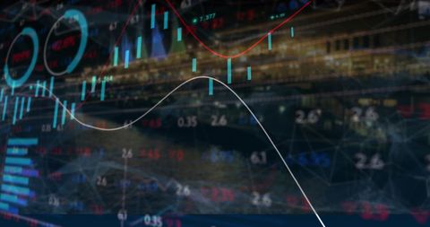Global Finance Concept with Digital Graphs and Cityscape Effect - Download Free Stock Images Pikwizard.com