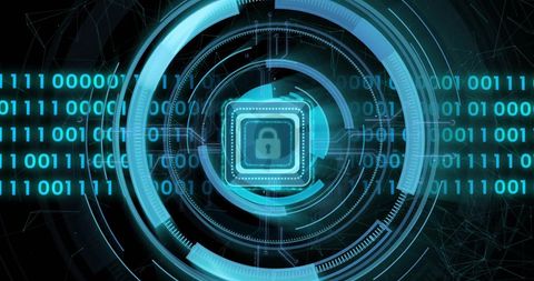 Digital Security Interface with Data Scanning Background - Download Free Stock Images Pikwizard.com