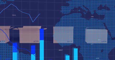 Global Data Processing and Analytics Visualization - Download Free Stock Images Pikwizard.com