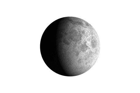 detailed half moon phase on transparent background - Download Free Stock Videos Pikwizard.com