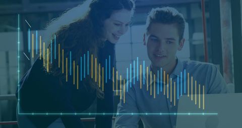 Financial analytics visualization in office collaboration