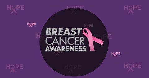 Breast Cancer Awareness Campaign Design with Pink Ribbon