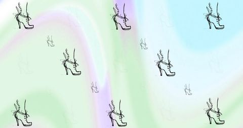 seamless shoe pattern on pastel abstract background - Download Free Stock Images Pikwizard.com