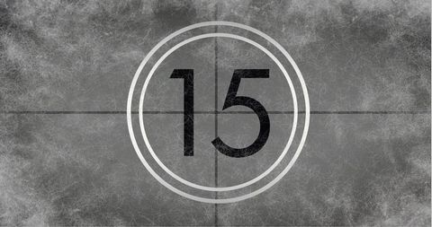 Vintage Film Projector Countdown Number Fifteen on Aged Background - Download Free Stock Images Pikwizard.com