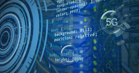 Digital Network and Data Processing Concept with Code Overlays - Download Free Stock Images Pikwizard.com