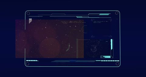 Futuristic Digital Interface with Data and Cosmic Elements - Download Free Stock Images Pikwizard.com