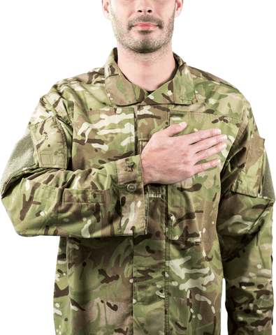 Transparent Soldier Wearing Camouflage Uniform Taking Oath - Download Free Stock Videos Pikwizard.com