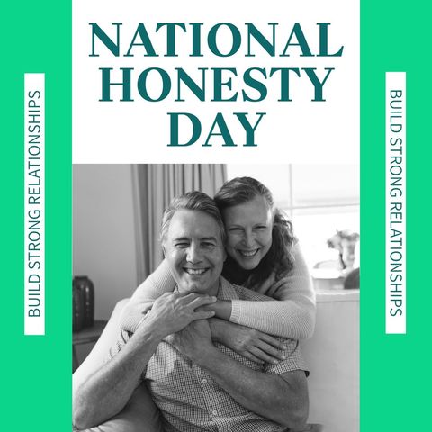 national honesty day with happy caucasian couple - Download Free Stock Templates Pikwizard.com