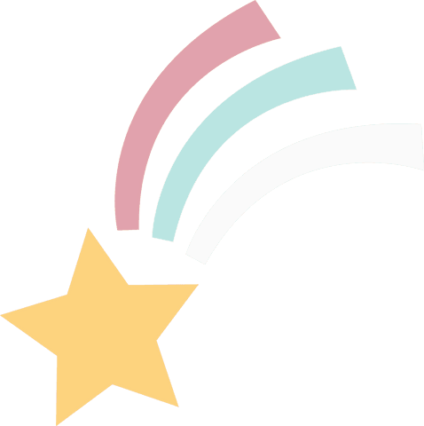 flat design shooting star icon on transparent background with pink, mint, white trails - Download Free Stock Videos Pikwizard.com