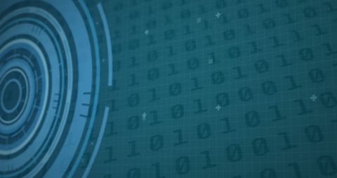 Futuristic Digital Interface with Binary Code Background - Download Free Stock Images Pikwizard.com