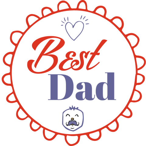 Best Dad Red Badge on Transparent Background with Heart Illustration - Download Free Stock Videos Pikwizard.com