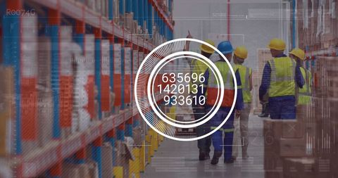 Digital security overlay in warehouse operations