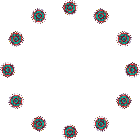 colorful circle pattern with transparent background and copy space - Download Free Stock Videos Pikwizard.com