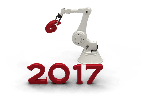 transparent robotic hand holding red number 6 with 2017 sequence - Download Free Stock Videos Pikwizard.com