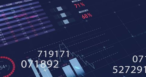 Digital Financial Analytics with Real-time Data Processing - Download Free Stock Images Pikwizard.com