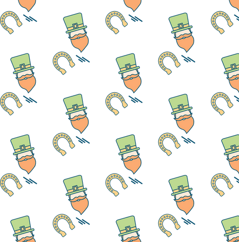 leprechaun hat and symbol pattern on transparent background - Download Free Stock Videos Pikwizard.com