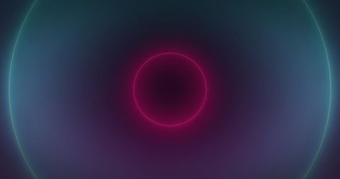 Abstract Pink and Blue Neon Circles on Black Background - Download Free Stock Images Pikwizard.com