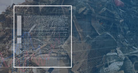 Digital Data Processing Overlay on Industrial Waste