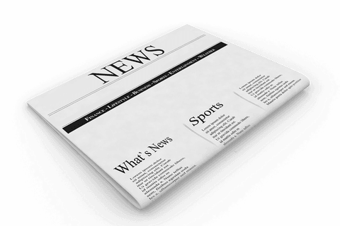 Black and White Newspaper Illustration on Transparent Background - Download Free Stock Videos Pikwizard.com