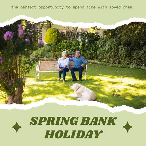 senior couple enjoys spring bank holiday in tranquil garden - Download Free Stock Templates Pikwizard.com