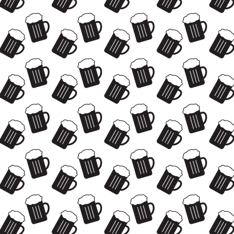 Seamless Beer Mug Pattern on Transparent Background - Download Free Stock Videos Pikwizard.com