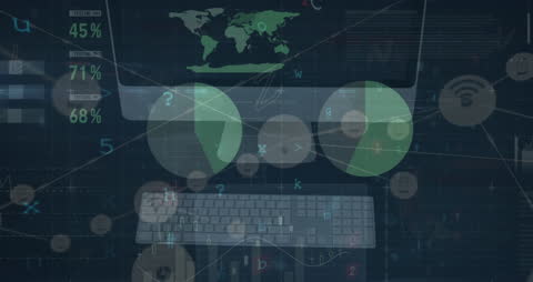 Financial Data Analysis with Glitch Effect