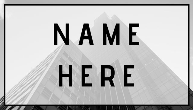 Modern Skyscraper Black and White Corporate Branding Template - Download Free Stock Templates Pikwizard.com