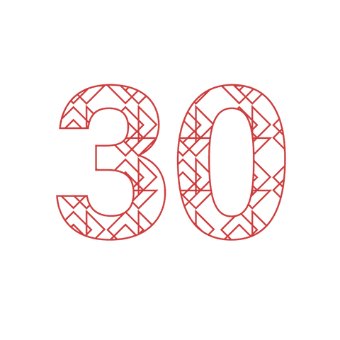 transparent red 30 number with geometric pattern - Download Free Stock Videos Pikwizard.com