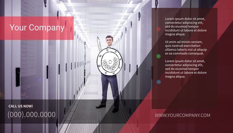 professional standing in data center symbolizing it security expertise - Download Free Stock Templates Pikwizard.com