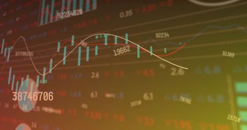 Dynamic Stock Market Data Visualizing Global Economic Trends - Download Free Stock Images Pikwizard.com