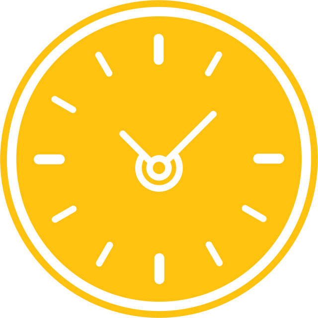 Yellow Clock on Transparent Background Illustration - Download Free Stock Videos Pikwizard.com