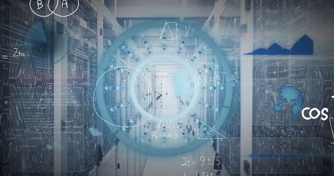 Global Network of Servers with Data Flow and Light Trails - Download Free Stock Images Pikwizard.com