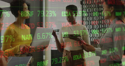 Diverse Businesswomen Discussing Financial Strategy