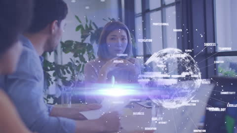 Diverse Team Collaborating with Digital Innovation