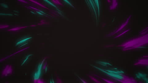 Abstract Neon Light Streaks on Dark Background