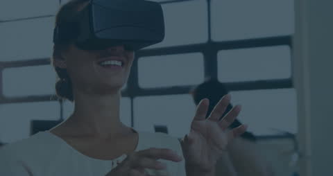 Student Engages with VR and Mathematical Equations Animated