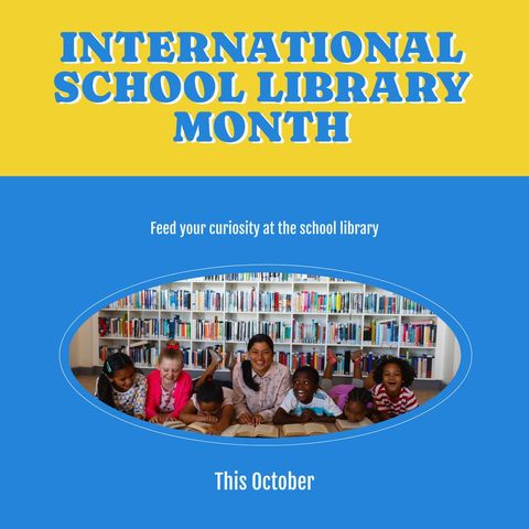 Diverse Classroom Celebrates International School Library Month - Download Free Stock Templates Pikwizard.com