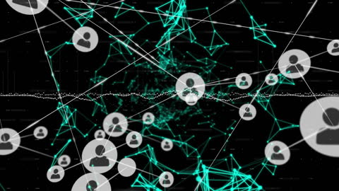 Digital Network and Global Connections with Futuristic Interface