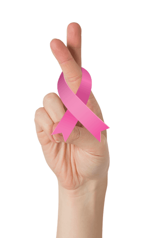 Crossed Fingers with Pink Ribbon on Transparent Background - Download Free Stock Videos Pikwizard.com